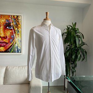 Boss Dress Shirt, Slim Fit, Easy Iron (White) 40L